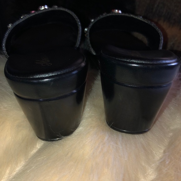 Fun Athea Alexander gemstone slip on 3” wedge Sz 9 - Picture 4 of 7